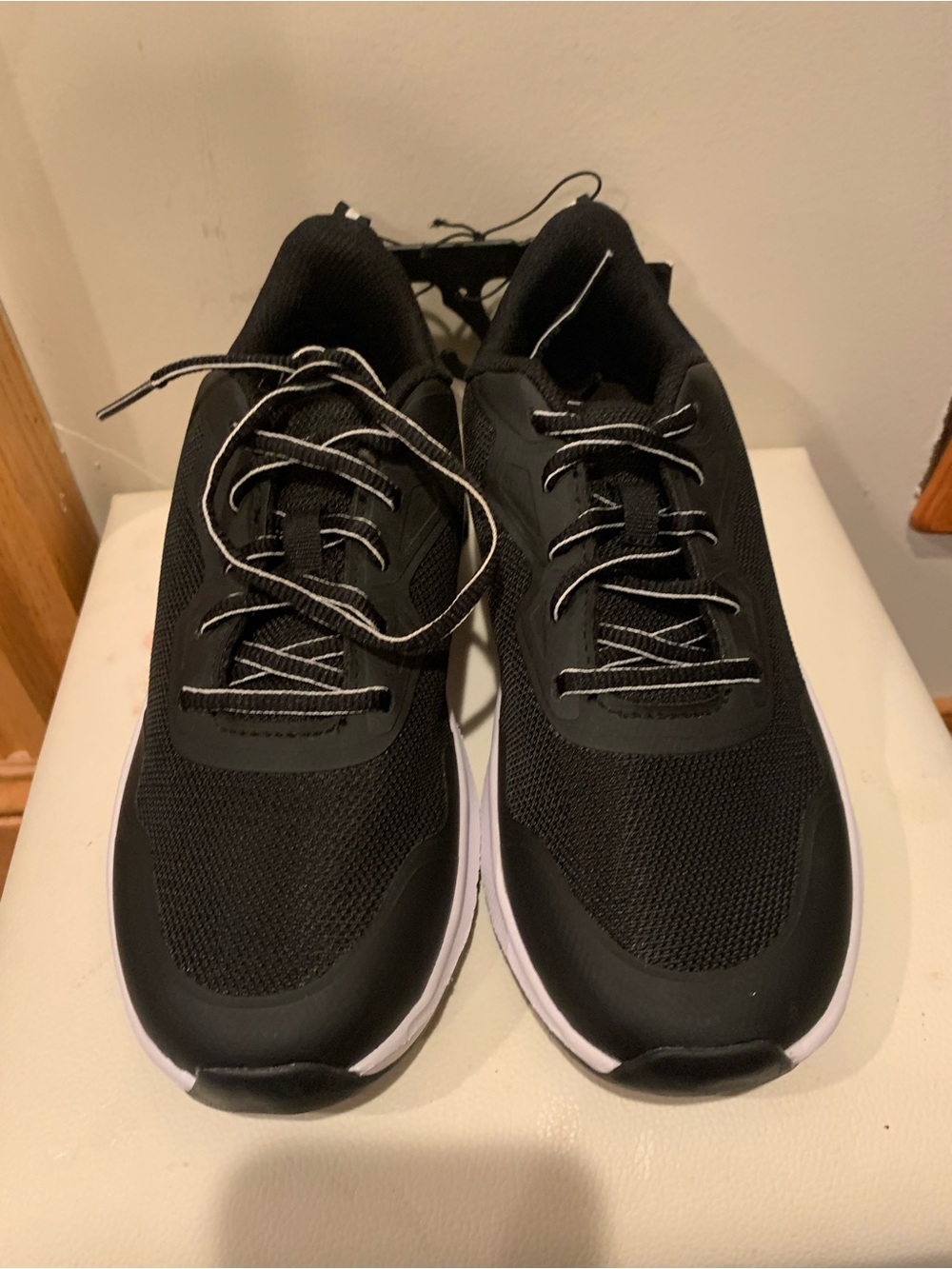Athletic Works Black and White Women's Running Sneakers